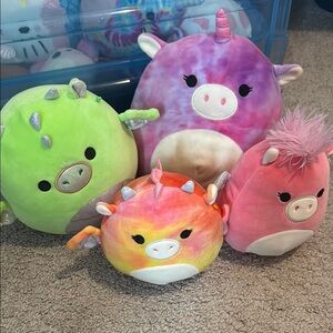 Squishmallow set of 4 pigs !